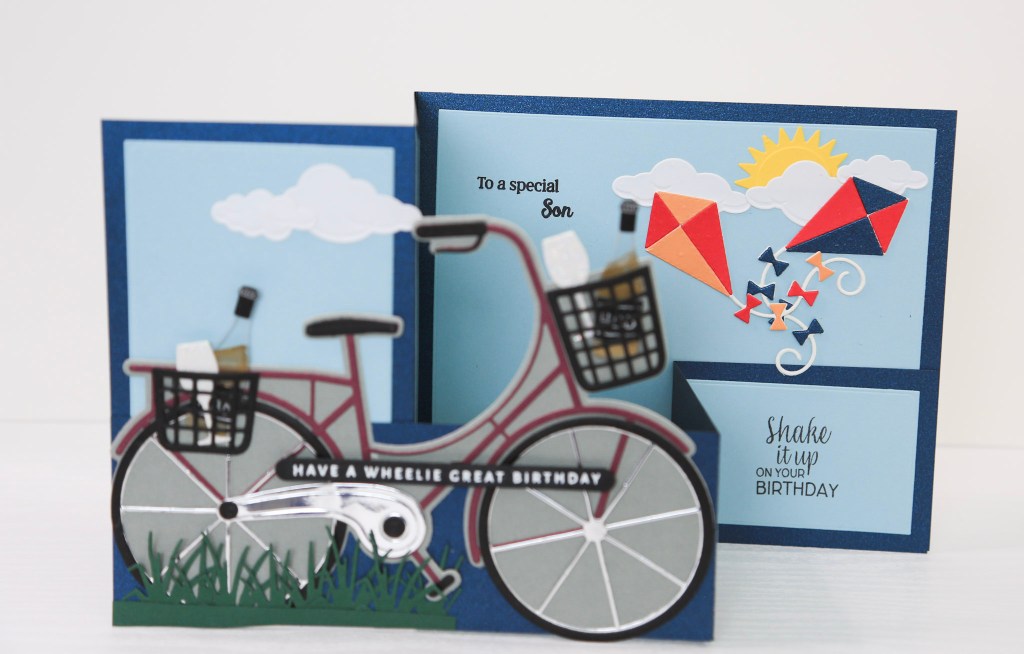 Handmade Men’s Birthday Card Tutorial with Double Z-Fold Design and Spellbinders Big Bicycle&nbsp;Dies